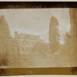 Photograph - Front of a Chateau, Somme, France, Private John Lord, World War I, 1916