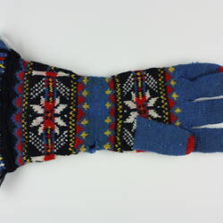 Glove - Right Hand, Woollen, Displaced Persons' Camp Craft, Germany circa 1945-51