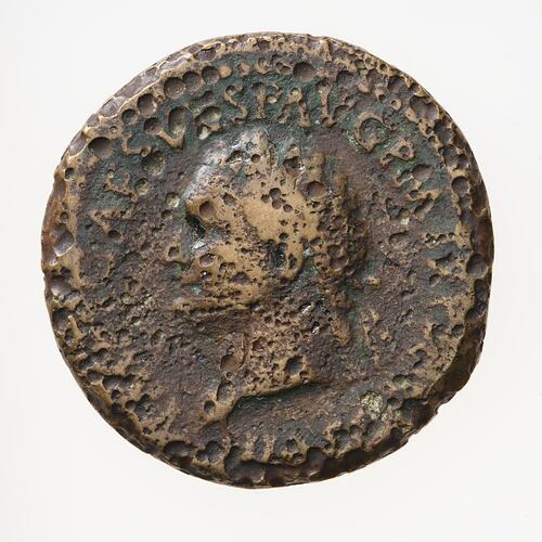 Coin - Sestertius, Emperor Titus Flavius, Ancient Roman Empire, 79-81 AD