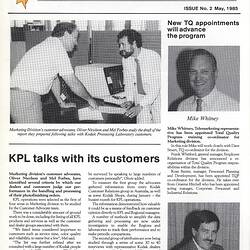 Newsletter - 'Australian Kodakery', No 170, May 1985
