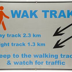 Sign - 'Wak Trak', Kodak Australasia Pty Ltd, Coburg, circa 2003