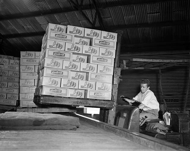 Associated Steamship Owners, Loading Pallets, Victoria, 10 Apr 1959