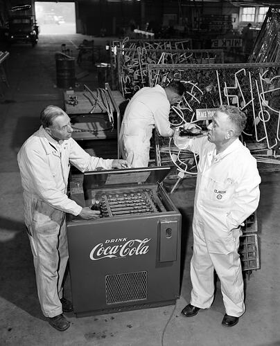 Coca-Cola Company, Refrigerator in Factory, Melbourne, 07 May 1959