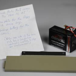 Battery & Cover Plate - IBM, PC/AT, circa 1984