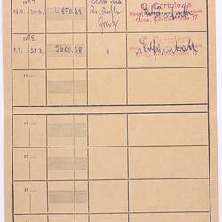 Insurance Card - 'Quittungskarte', Dorothea Huber, Austria, 1954-55