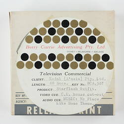 Motion Film - Kodak Australasia Pty Ltd, Television Commercial, Brownie Starflash Outfit, 1961