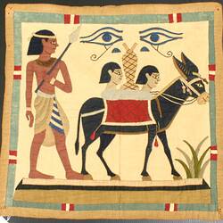 Wall Hanging - Egyptian Applique, Possibly World War I, 1914-1918