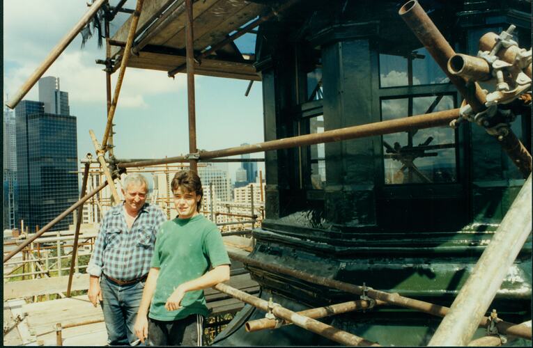Photograph - Cupola after Restoration with Workmen, circa 1994