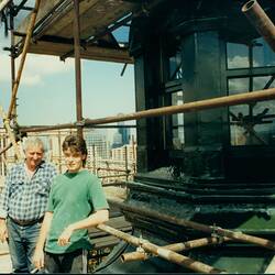 Photograph - Cupola after Restoration with Workmen, Royal Exhibition Building, Melbourne, circa 1994