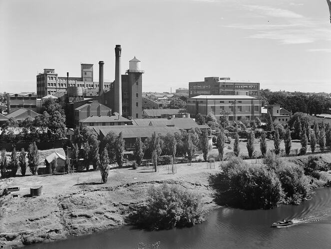 Kodak Australasia Pty Ltd, Abbotsford Plant from Across Yarra River, circa 1940s
