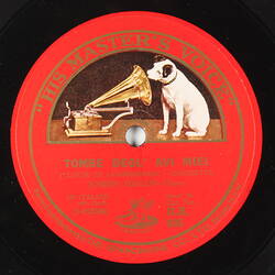 Disc Recording - His Master's Voice, Double Sided, 'Tombe Degl'avi Miei (Tomb Of My Fathers)' & 'Fra Poco A Me Ricovero', Donizetti, 1925-1935