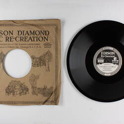Disc Recording - Edison, Double-Sided, 'Largo-Sonate in G Minor' & 'Canto Amoroso', 1920-1929