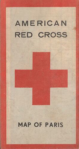 Map - Paris, American Red Cross, circa 1944