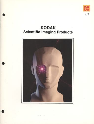 Cover page featuring mannequin with laser eye.