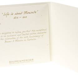 Wrist Watch - Baume et Mercier, Classima, 160th Anniversary Limited Edition, 2012