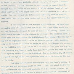 Letter - George Eastman to Thomas Baker, 18 Dec 1913
