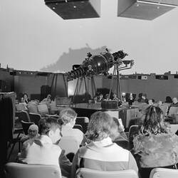 Copy Negative - Optical Star Projector & Audience at H.V. McKay Planetarium, Melbourne, circa 1970