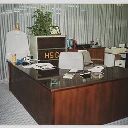Photograph - Kodak Australasia Pty Ltd, Ken Gifkins' Desk, Technical Centre, Coburg, 1986-1987