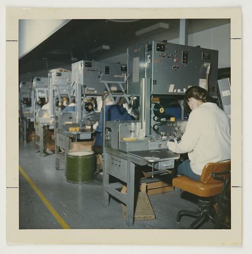 Slide 234, 'Extra Prints of Coburg Lecture', Rapid Slide Mounting Machines, Building 20, Kodak Factory, Coburg, circa 1960s