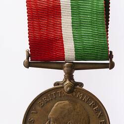 Medal - Mercantile Marine War Medal 1914-1918, Great Britain, 1918 - Obverse