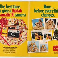 Poster - Kodak Australasia Pty Ltd, The Best Time to Give a Kodak Instamatic Camera, circa 1968