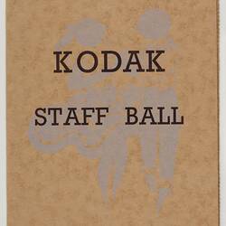 Programme - Kodak Australasia Pty Ltd, 'Kodak Staff Ball', Sydney, 16 Oct 1953