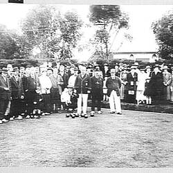 Photograph - H.V. McKay at the Sunshine Bowling Club, Sunshine, Victoria, circa 1910