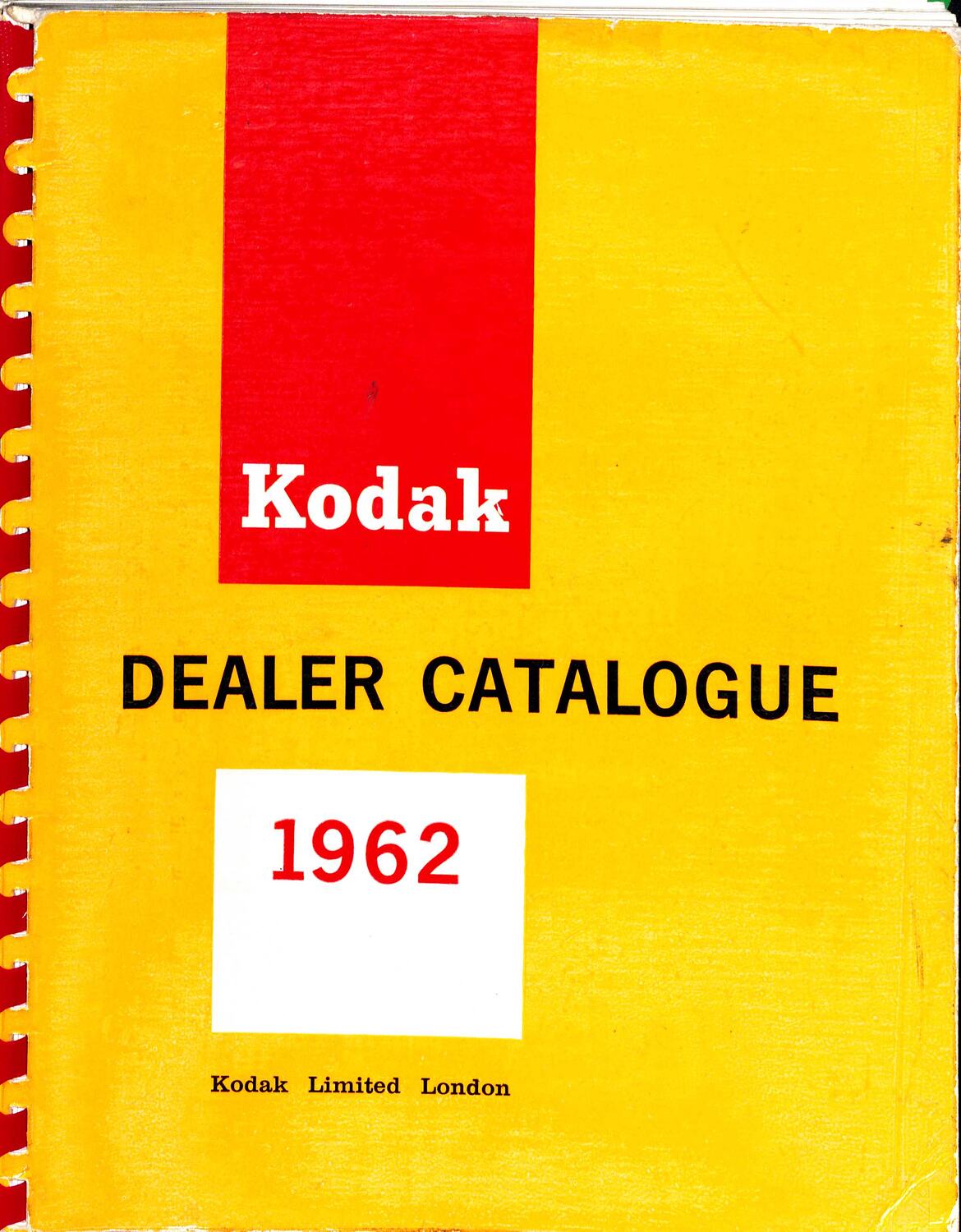 Catalogue Kodak Limited, 'Dealer Catalogue 1962', May 1962