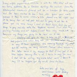 Letter - Sylvia Boyes To Lindsay Motherwell, Cape Town To London, 19 Sep 1969