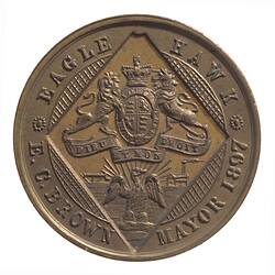 Medal - Diamond Jubilee of Queen Victoria, Eaglehawk, Victoria, Australia, 1897
