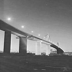 Negative - West Gate Bridge Illuminated at Night, Melbourne, Victoria, circa 1980