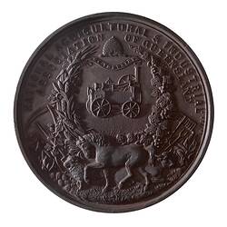 Medal - National Agricultural & Industrial Association of Queensland, Australia, 1877