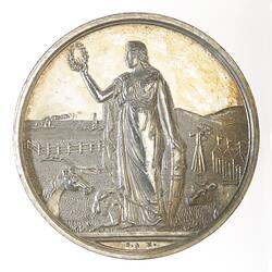 Medal - Royal Agricultural Society of Victoria Silver Prize, 1898 AD