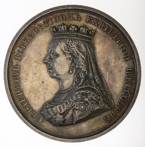 Medal - Melbourne Centennial International Exhibition Silver Prize, 1888 AD