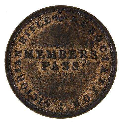 Members Pass - Victorian Rifle Association,pre 1903 AD