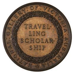 Medal - National Gallery of Victoria, Travelling Scholarship, Victoria, Australia, circa 1890