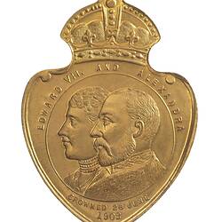 Medal - Coronation of King Edward VII & Queen Alexandra Commemorative, Specimen, Shire of Camberwell & Boroondara, Australia, 1902