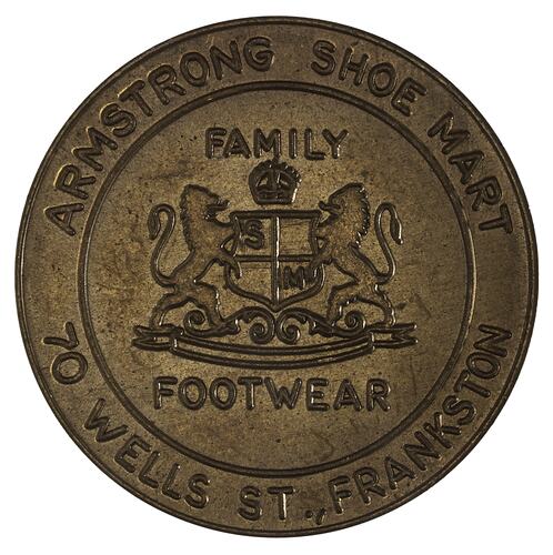 Medal - Armstrong Shoe Mart, Frankston, 1980 AD