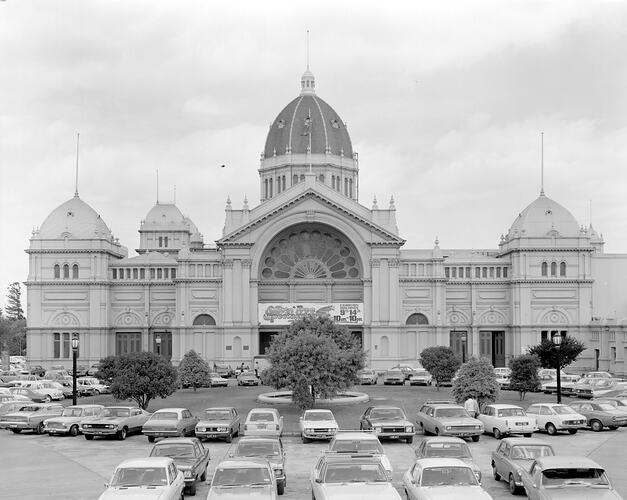 Negative - Laurie Richards, Eastern Forecourt, Royal Exhibition Building, Melbourne, 1976