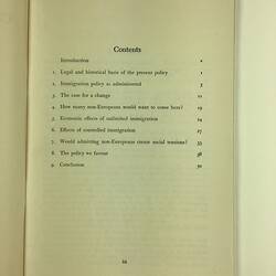 HT 56078, Booklet - 'Immigration Control or Colour Bar?', Immigration Reform Group, Melbourne 1960 (MIGRATION), Document, Registered