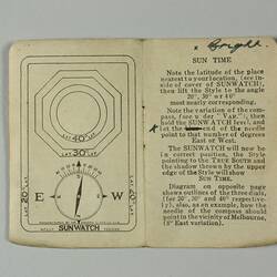 Sundial - Sunwatch, Ansonia Clock Co, New York, circa 1923