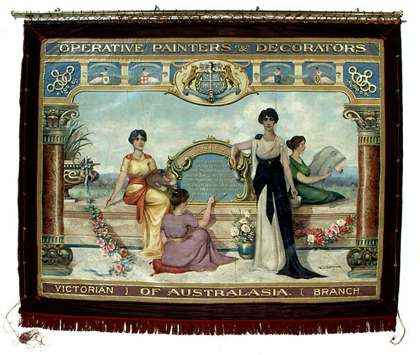 Banner - Operative Painters & Decorators Union of Australasia, Victorian Branch, 1915