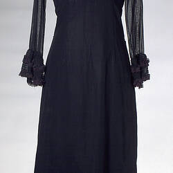 Dress - Prue Acton, Black Lace Maxi, 1967