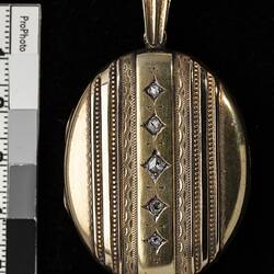 Locket - Gold & Diamonds, Schafer, Melbourne, Victoria, circa 1870