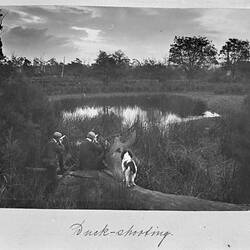 Photograph - 'Duck Shooting', by A.J. Campbell, Victoria, circa 1895
