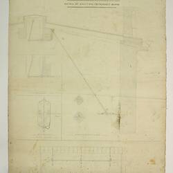 Plan - Transit Room Shutters, Melbourne Observatory, 1861