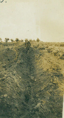 Photograph - irrigation channel under construction