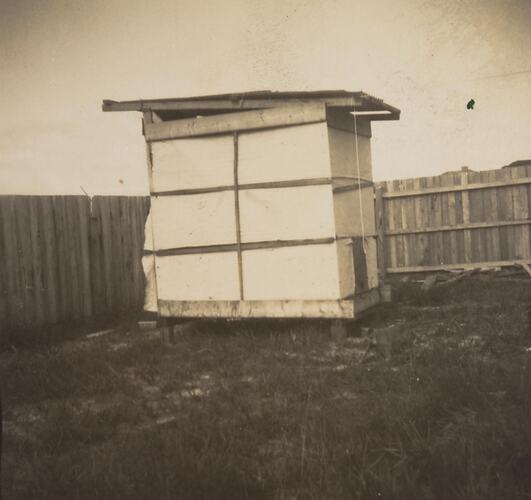 Digital Photograph - Home Made 'Night Pan' Toilet, Parkdale, 1950