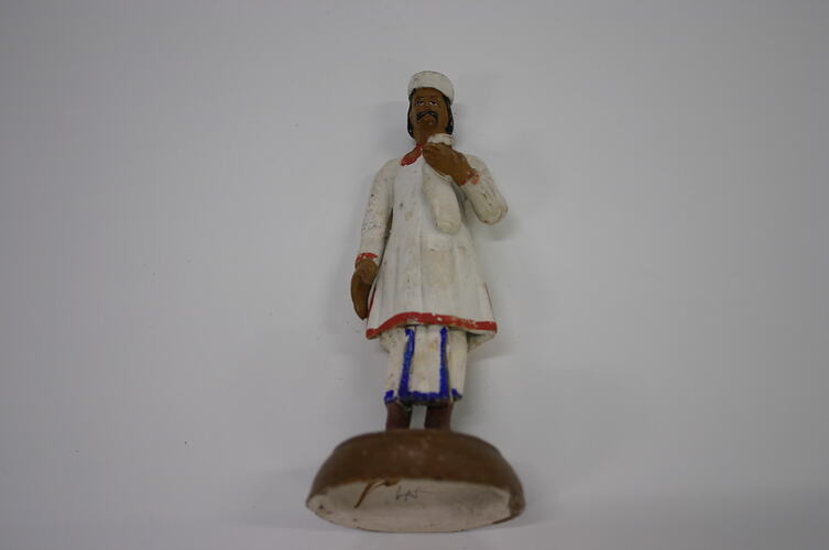 Indian Figure - Bengali Man, Lucknow, Clay, circa 1880