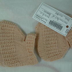 Booties - Knitted, Pink, circa 1947
